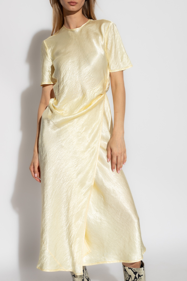 Yellow Satin dress Denim Acne Studios - Keep it classy yet